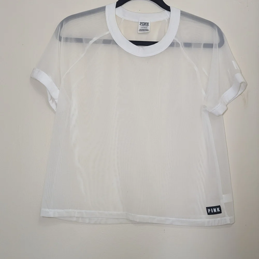 PINK Victoria's Secret White Sheer Women's Top - Picture 1 of 4